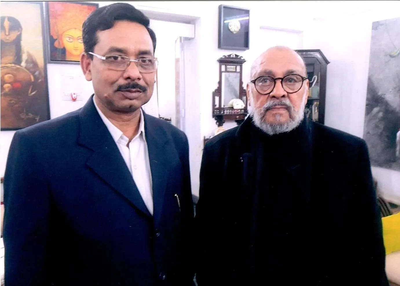 With Himmat Shah, one of India’s senior-most sculptors.