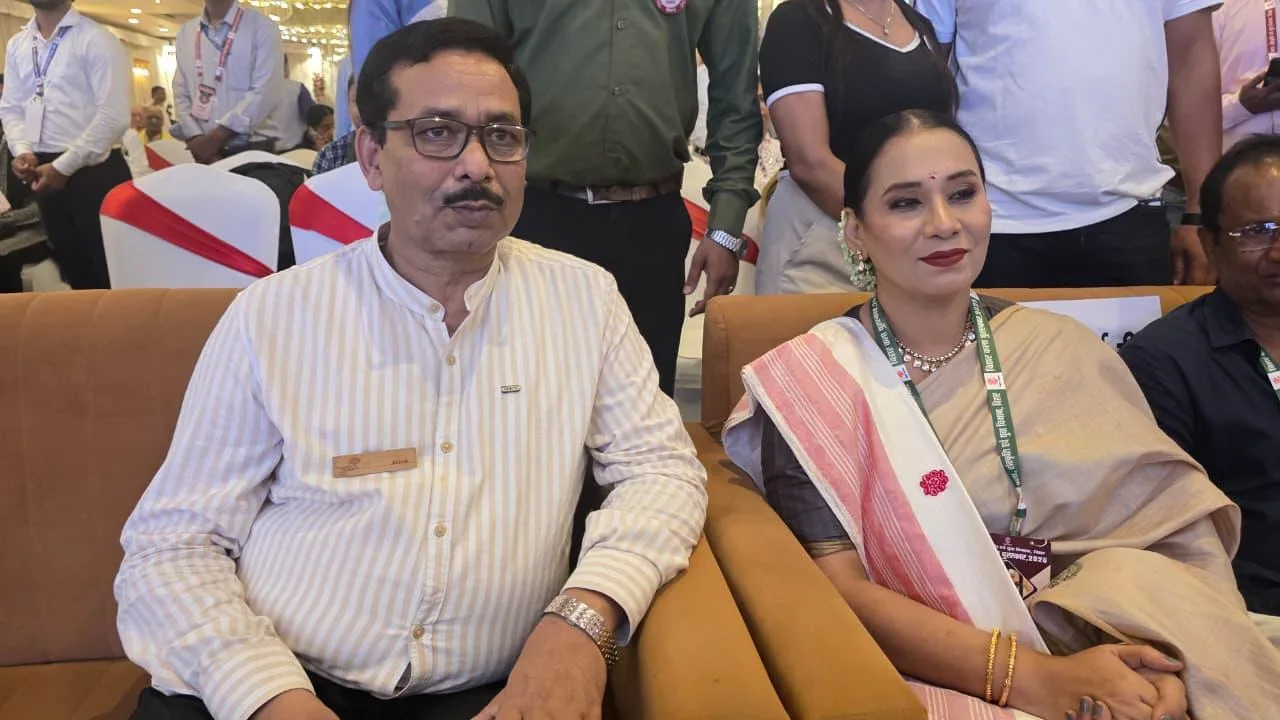 With Kalpana Patowary, folk and playback singer.