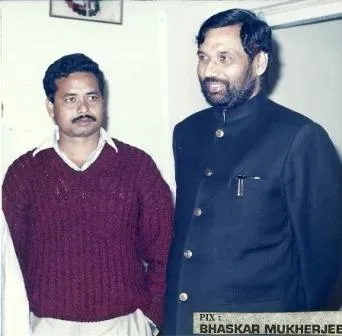 With the late Shri Ram Vilas Paswan, Cabinet Minister.