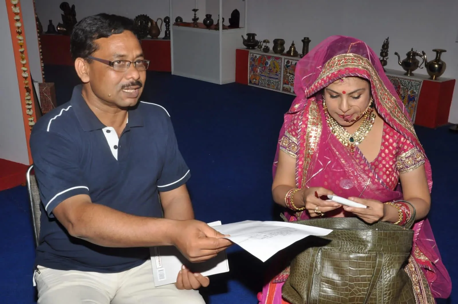 With Malini Awasthi, folk singer.