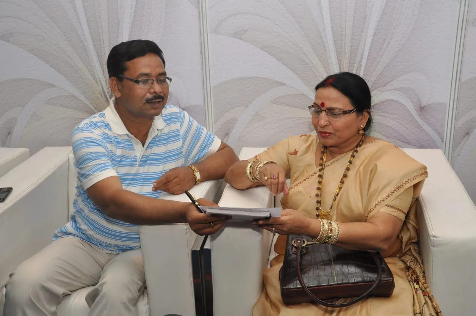 With the late Padma Bhushan Sharda Sinha, folk and classical vocalist.
