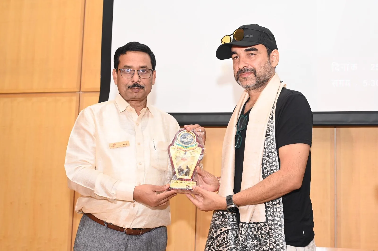 With Pankaj Tripathi, actor.