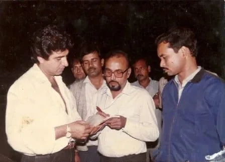 With Raj Babbar, actor and parliamentarian.