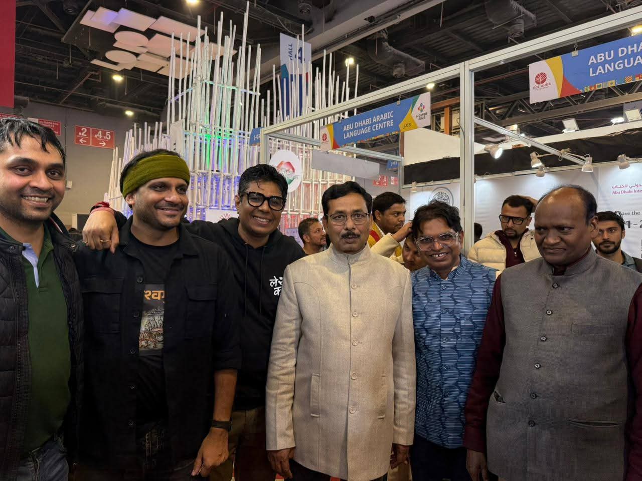 World Book Fair, Delhi — with fellow writers.