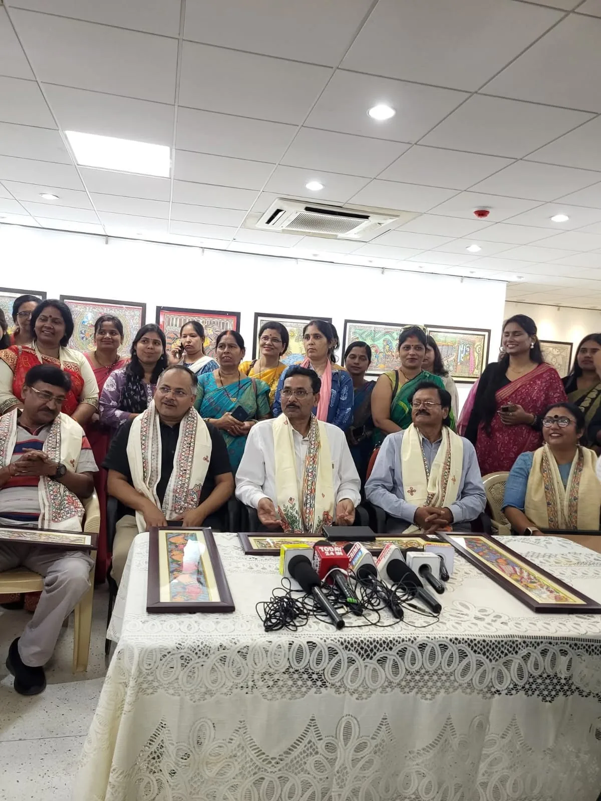 Press conference, Patna.